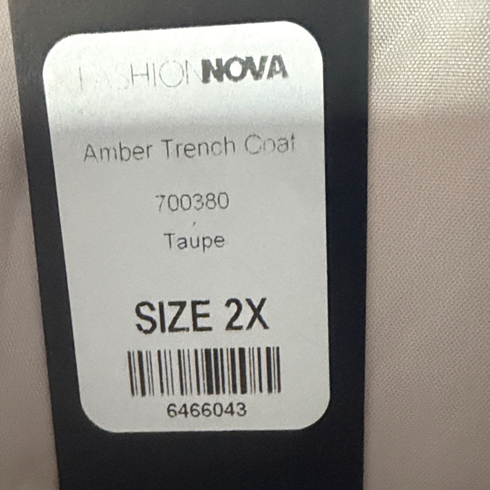 Fashion Nova Cream Faux Fur Trench - Picture 7 of 7